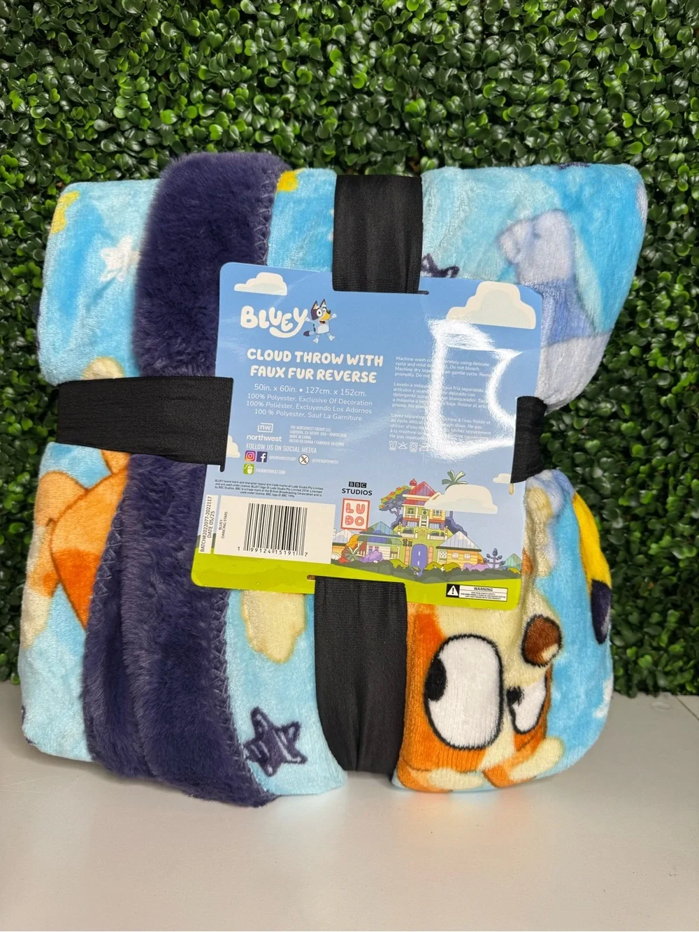 New 50x60 Bluey Reversible Kids Throw Blanket